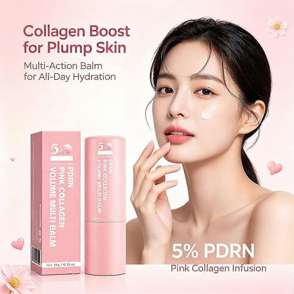 PDRN Pink Collagen Volume Multi Balm Stick för slät, hälsosam hud 2PCS