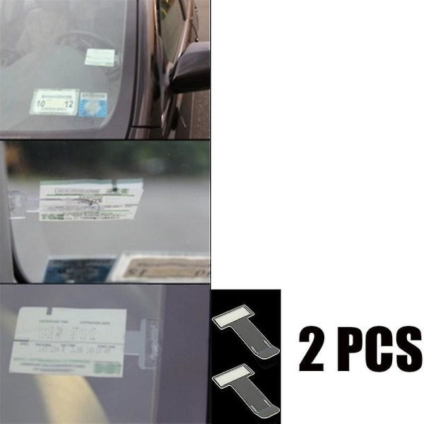 2 kpl Auton pysäköintilipun haltijan pidiketarra Tuulilasi-ikkuna kuuma
