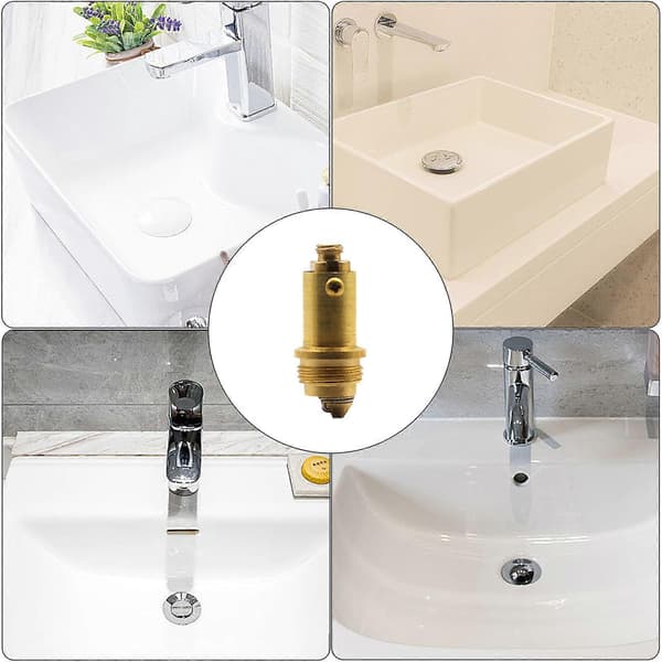 Diskho Avloppsstopp Plugg Bultar Studsventiler Tryckfjäder Plugg Diskho Avlopp Klick Klack Plugg Bultar för Handfat Avloppsstopp 16mm M16