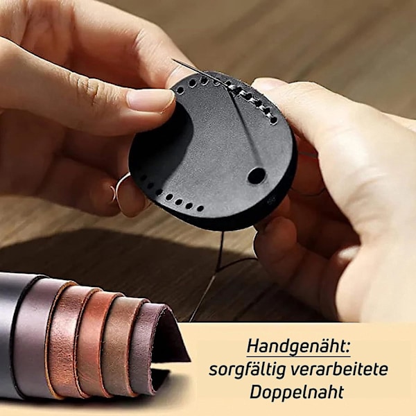 2 kpl Nahka AirTag Avaimenperä, AirTag-riipus AirTag-kotelo AirTag-pidike AirTag-avaimenperä AirTag-avaimenperän kotelopidike