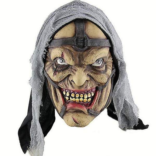 Halloween Cosplay Skräck Latex Djävul Mask Läskig Kostym Ansiktsmaskerad Maskeraddräkt