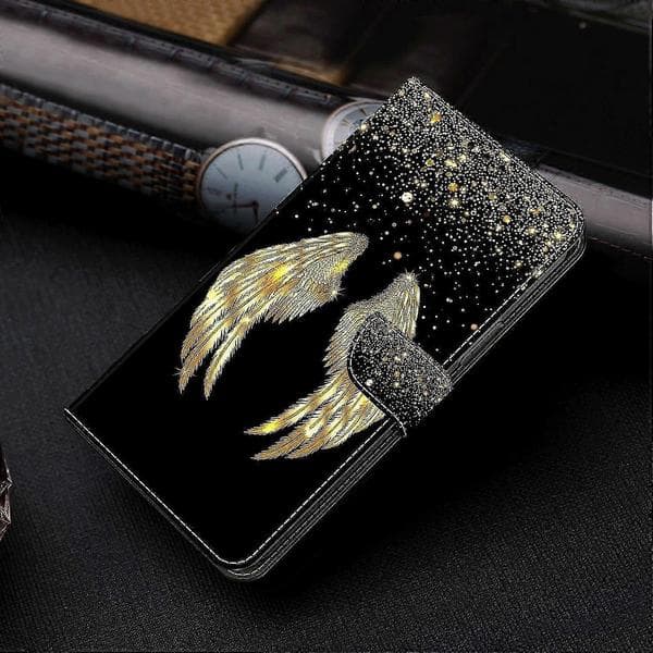 Galaxy A52 4G -puhelinkotelon yhteensopiva lisävaruste Multicolor Gold Wing