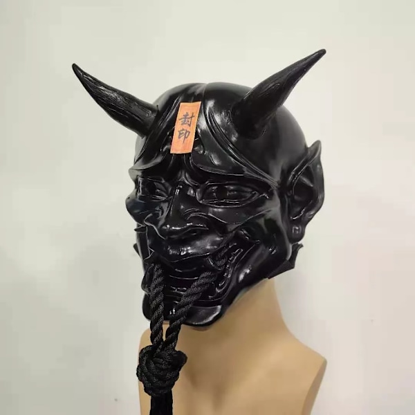 Oni Demon Oni Samurai Spøgelsesmaske Samurai Spøgelse Rojo
