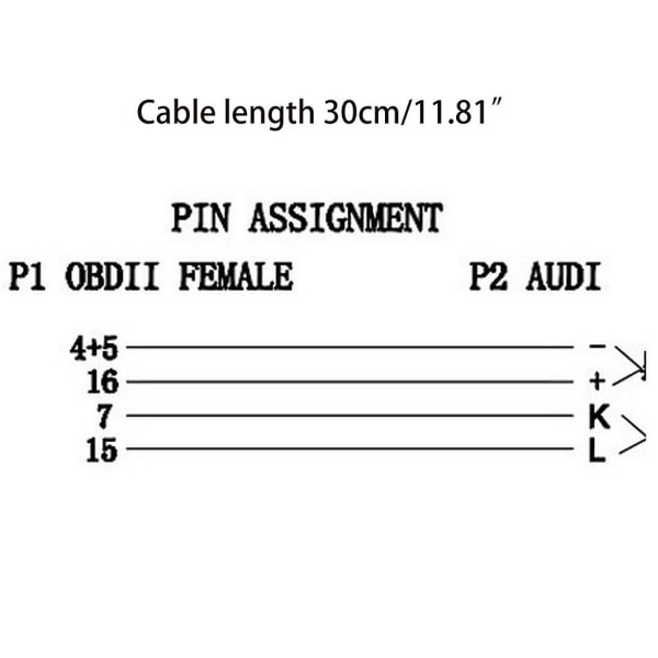 30 For Cm 16pin Obd 2 Kabel Vag Adapter Diagnostic Tools