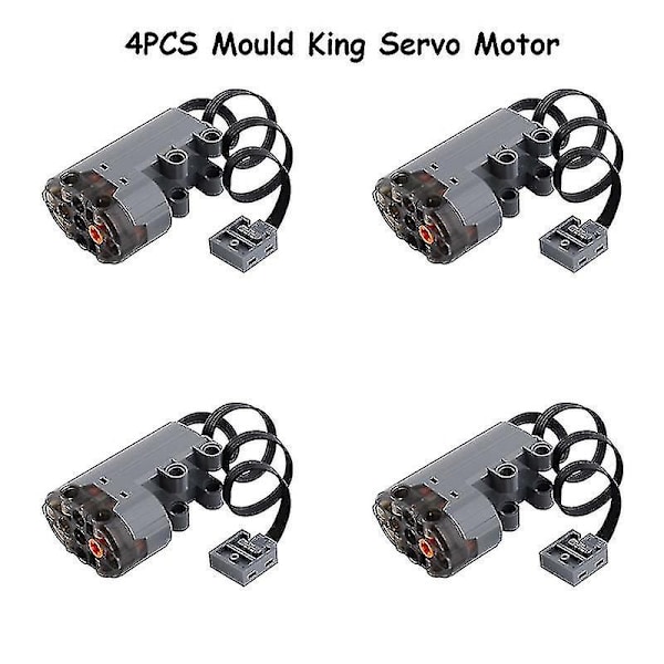Moc Power Functions Motorpakke M/l/xl/servo Motor Mould King Forbedret Aa Aaa Batteriboks Tekniske Dele Diy Bil Lastbil Power Up 4 Servo black