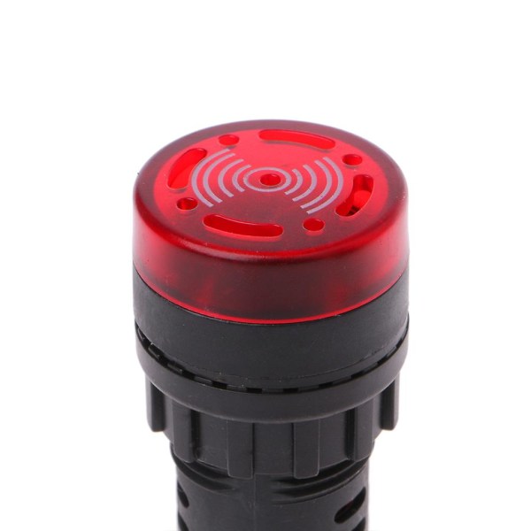 Ad16-22sm LED Blixt Larm Indikator Signal Lampa Med Summer Röd Grön Gul Buzzer