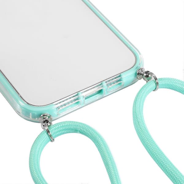 För iPhone 14 Plus 3-i-1 PC + TPU Transparent Mobilskal Sakura Powder