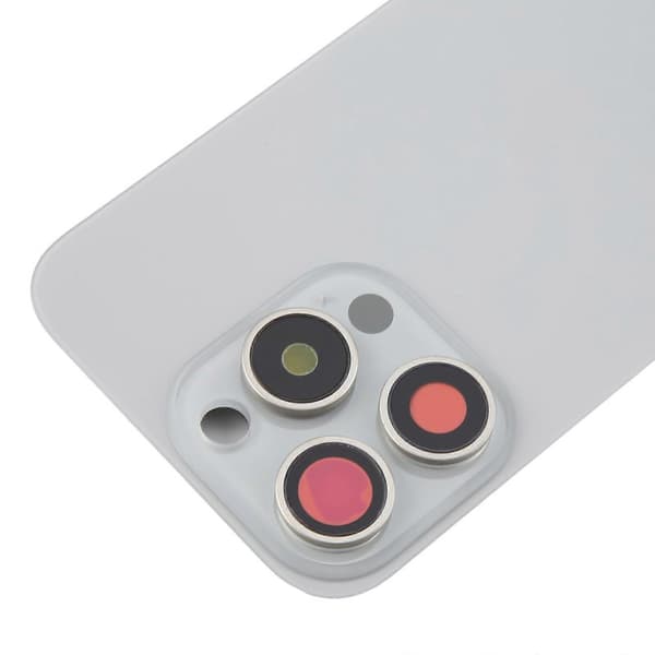 Original glas batteri bagcover til iPhone 16 Pro Silver