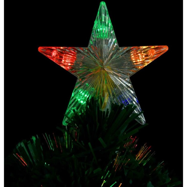 Kunstigt juletræ og stativ og LED 64 cm Fiberoptik