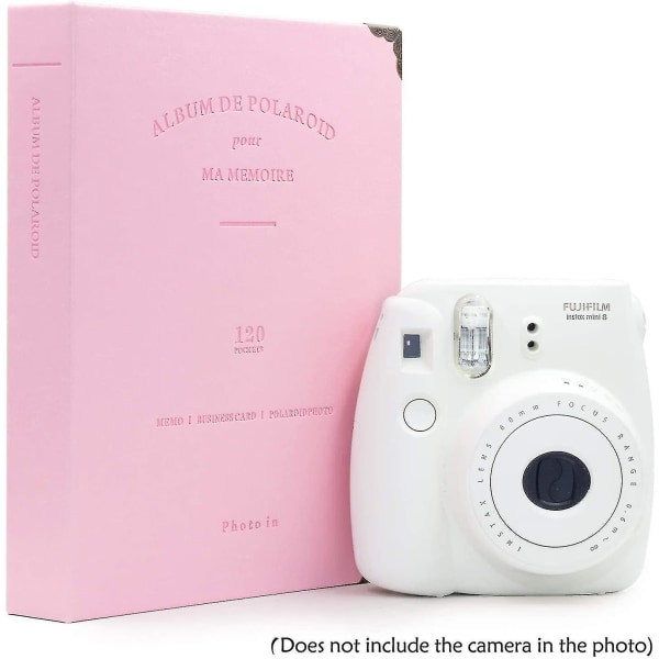 120 lommer minifotoalbum - passer til Fujifilm Instax Mini 9 Mini 8 Mini 90 Mini 25, Polaroid Snap Pic-300