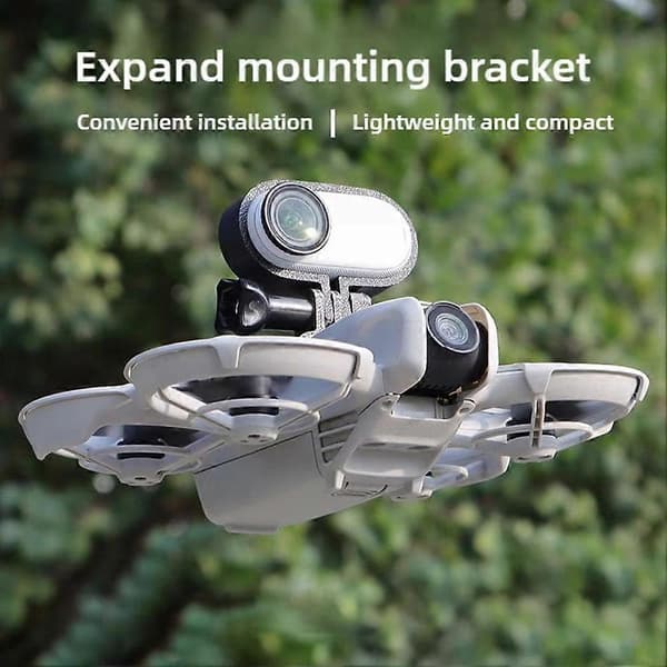 För DJI NEO Drone Toppförlängningsfäste för Insta360 GO 3/GO3S Kamera Fixeringsstöd Hållarbasadapter A Black A