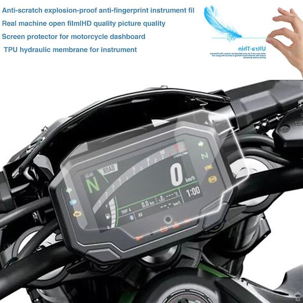 För Kawasaki Z650 Z900 Ninja650 Cluster Scratch För skyddsfilm Skärmskydd