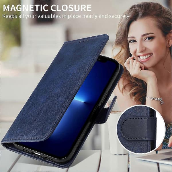 PU-läderplånboksfodral för Honor X5c Plus, Folio Flip Telefonfodral