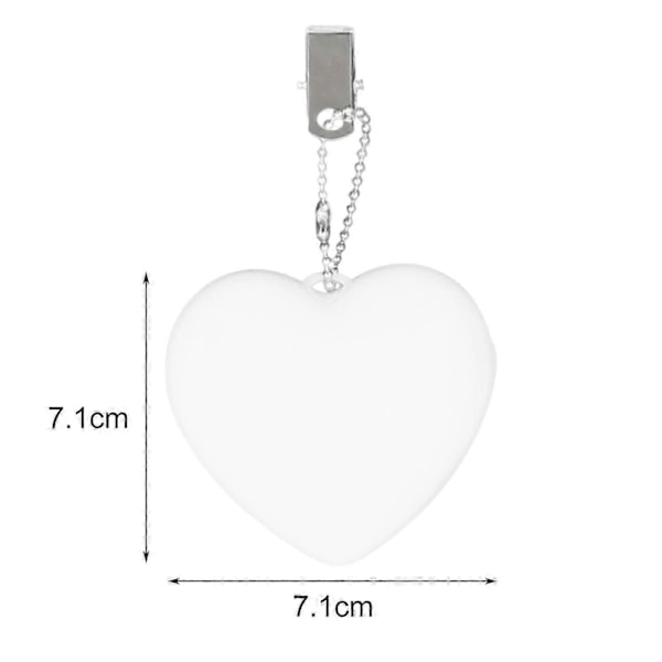 Pung Glow Hjerte Lys Håndtaske Lampe Dual-mode Design Kompakt Størrelse Bærbar Automatisk Sensor Touch H