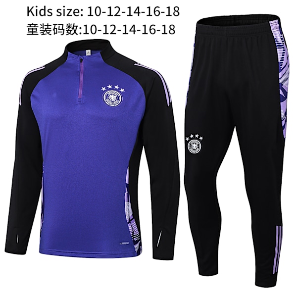 Ny Paris Frankrike Portugal Mbappe Messi langermet treningsdress fotballuniform dress ytterjakke barneklær 17 M
