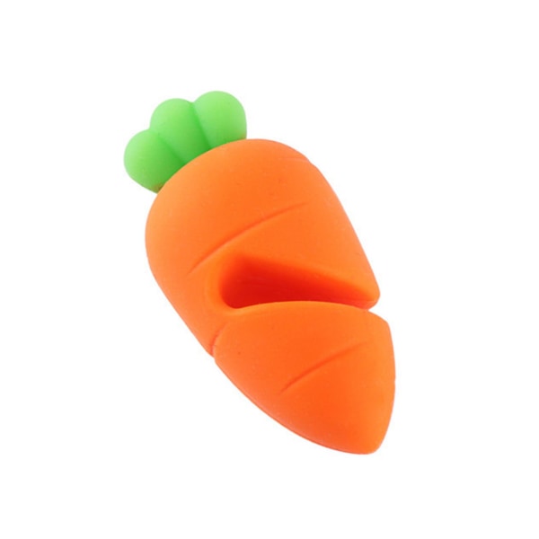 Tyuhe 2stk Grytelokk Overløpssikring Silikonlokkholder Kreativ form Varmebestandig Gjenbrukbar Anti-søl Kjøkkenutstyr Holder Kokeløfter Carrot Set