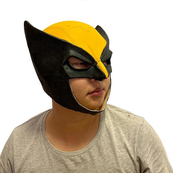 Wolverine-naamio cosplay-asuun, naamiaisiin, karnevaaleihin, supersankariasusteisiin, aikuisille, lateksinaamiot, naamiaiset, juhlatarvikkeet B