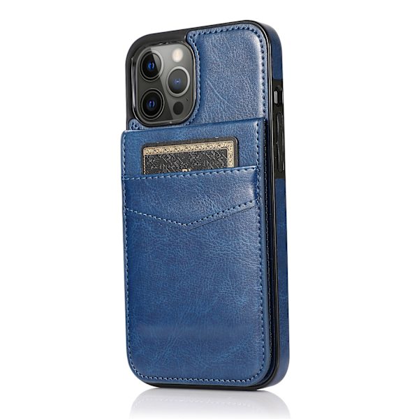 Plånboksfodral med Kortfack, Premium Läder Magnetlås Ställ Robust Skydd för iPhone 38 (Kungsblå)（PA） Royal blue iphone7p/8p