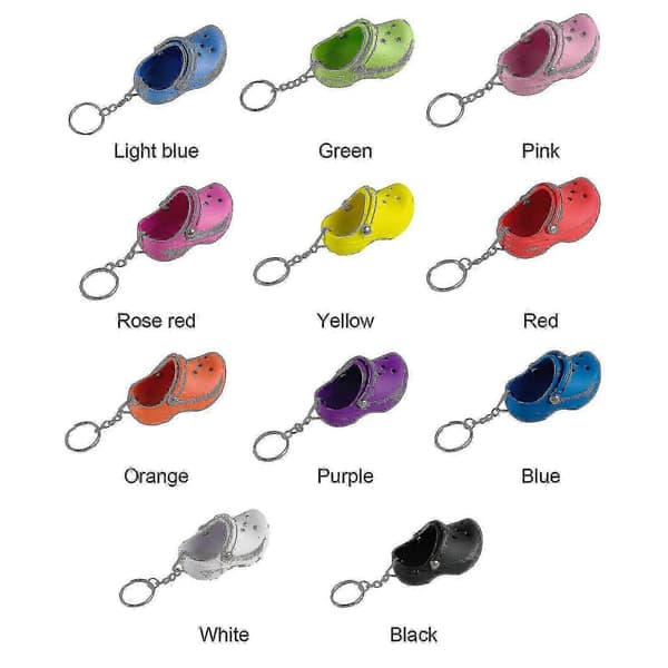 Mini Crocs -sandaaliketjun avaimenperä avaimenpidike uutuus avaimenperä lahja Blue
