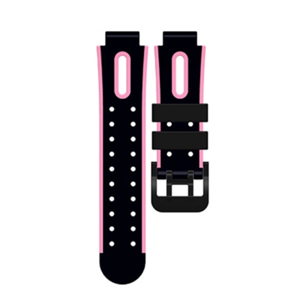Watch Band Mjuk Universal Silikon 15 mm Smartwatch Vattentät Armbandsersättning För Barn Black Pink