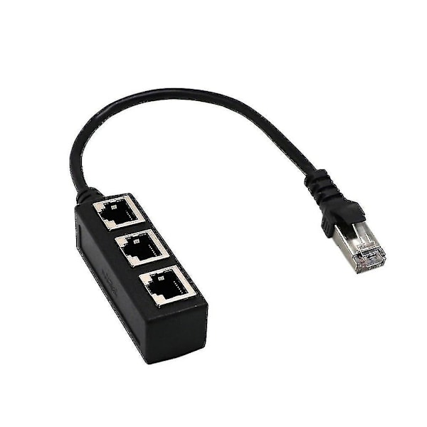 Splitter Ethernet Rj45 Kabeladapter 1 Hann Til 2/3 Hunn Port Lan Nettverkskontakt Ledning Ethernet Rj45 Kabeladapter