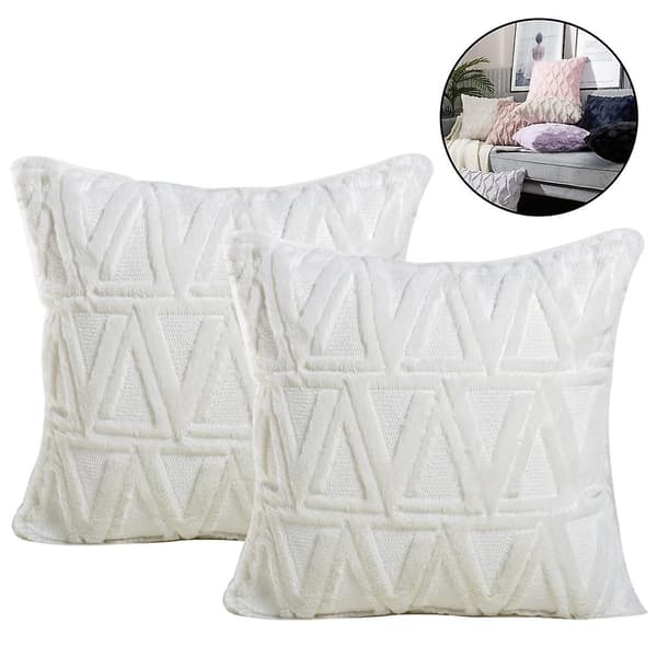 2 st fyrkantiga kuddfodral för soffa och sovrum, 45 x 45 cm