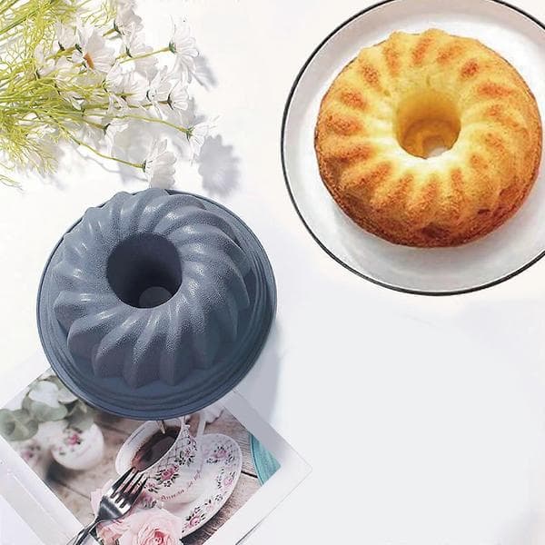 REASONCOOL Kreative DIY Bakeverktøy i Silikon Non-Stick Kakeform Gresskar Kake Chiffon Kake Bakeform Grå One Size Gray