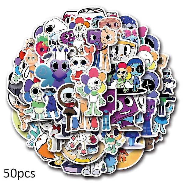 50 st Dandys World klistermärke paket DIY dekal vattentäta klistermärken dekaler för skateboard laptop gitarr