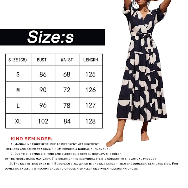 Kvinders Casual Løs Blomsterkjole med Lommer Kort Ærme Lang Maxi Sommer Strandkjole XL