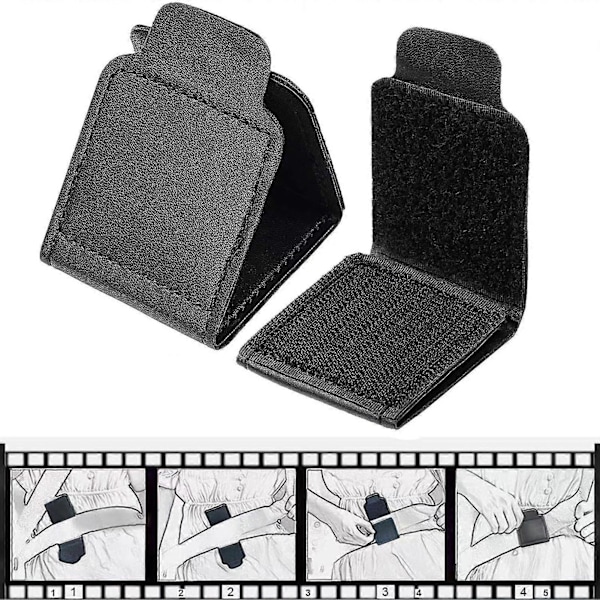 Bilbältesjusterare för barn och vuxna - Justerbart säkerhetsbältesklämma för axel- och nackskydd för ökad komfort Snap Button 4pcs