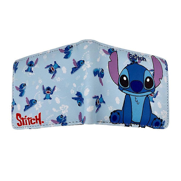 Lilo og Stitch PU-lær lommebok for barn, gutter og jenter, kort lommebok med myntlomme, gave C