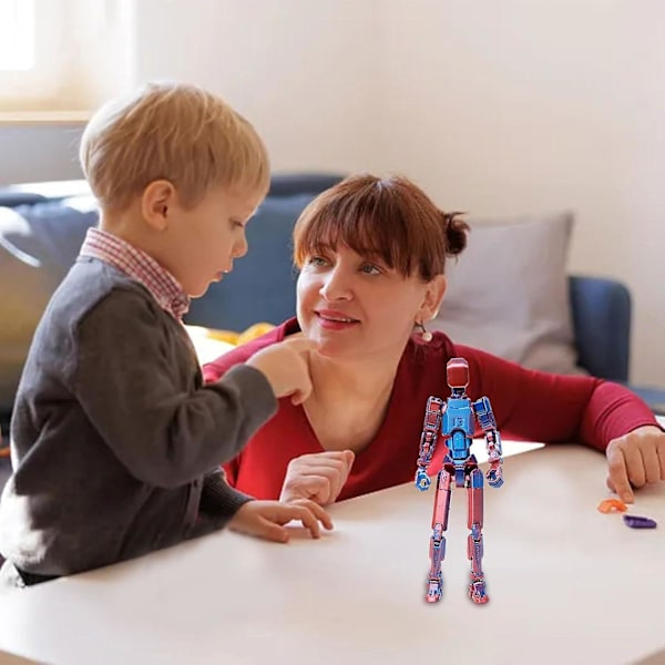 T13 Action Figure, Titan 13 Action Figure 3D Titans Figure, 3D Printed Action Figure Nova 13 Action Figure, Multi-Articular Action Figures Red blue