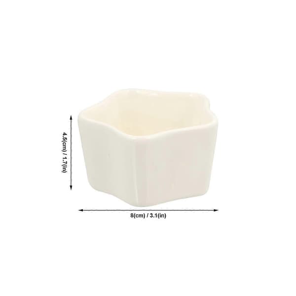 5 stk. Stjerne Pudding Mousse Kopp Keramisk Bakeform Dessert Bakekopp