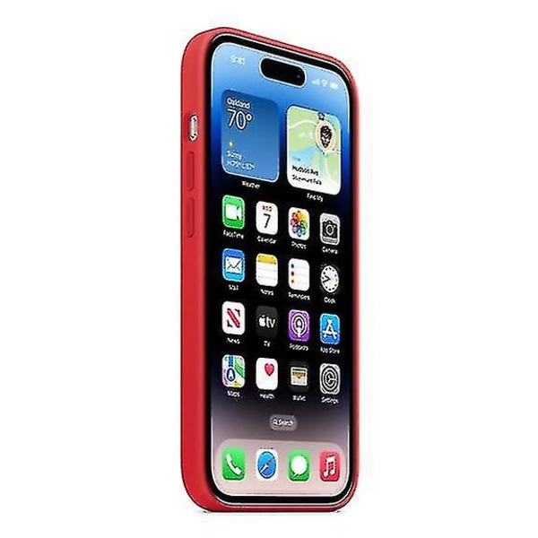 Silikone Telefoncover Kompatibel Med Iphone 14pro Red