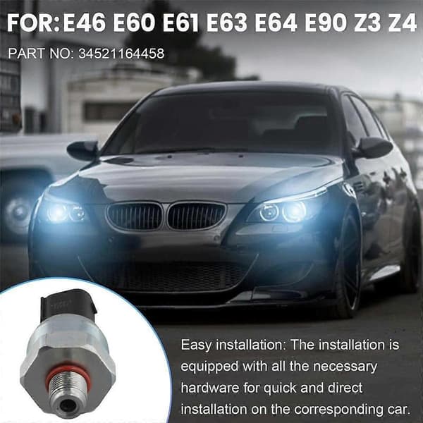 2 ST Bremsetrykksensorgiver Kompatibel med E46 E60 E61 E63 E64 E90 Z3 Z4 34521164458 Bremsetrykksensor-Perfet