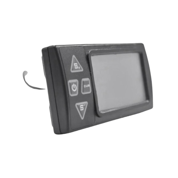 24v/36v/48v S861 LCD Ebike Display Dashboard for elektrisk sykkel Bldc Controller Kontrollpanel (6pin)-Perfekt Black