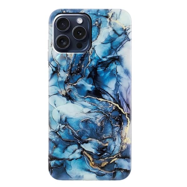 IMD Marmor TPU Telefondeksel for iPhone 16 Pro Grey
