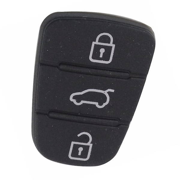 Ersättning 3-knappar Universal Car Auto Remote Key Shell Case för Hyunori Black