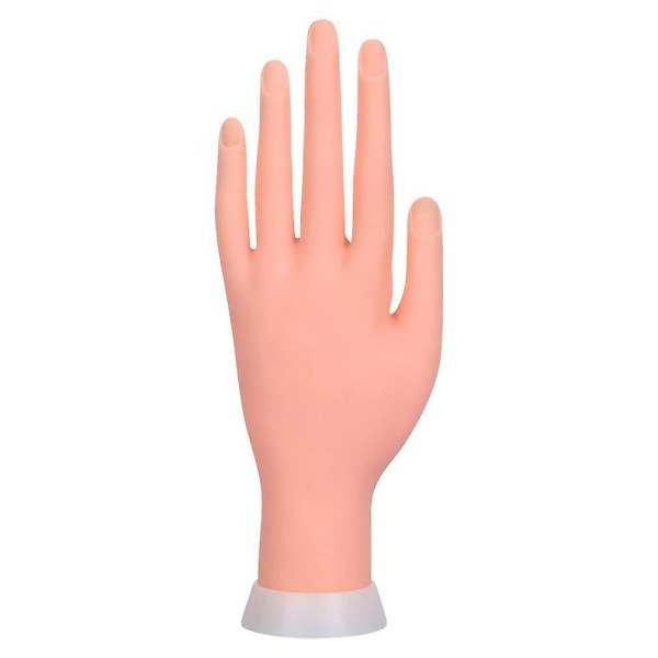 Negletrening Negleøvelseshånd Fleksibel bevegelig kunstig håndnegl, øvelsesverktøy for manikyr (venstre hånd)
