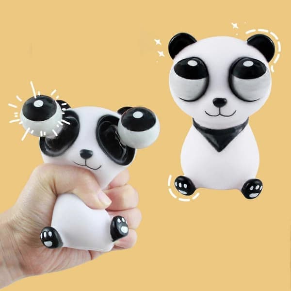 Sjovt Panda Legetøj/Øjenpoppende Øjeæble Klemmelegetøj