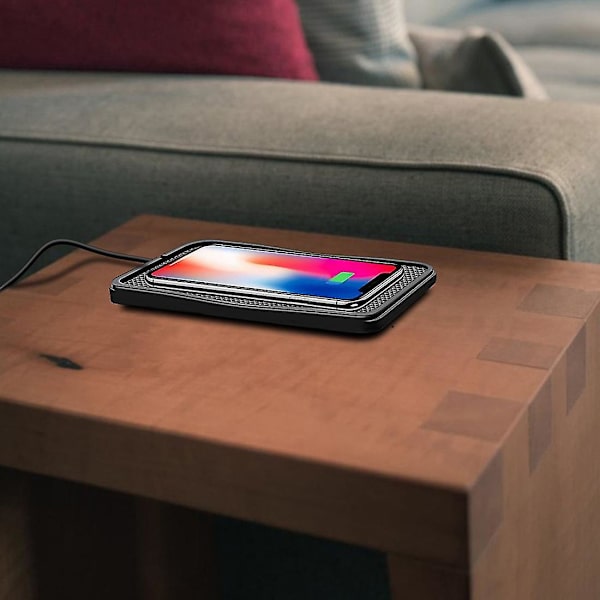 Trådløs opladningspude til bil, 15w hurtig trådløs oplader Telefon Oplader Pad til Andriod Iphone Telefon Lademåtte