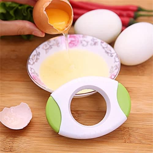 2 stk gule eggeåpnere, eggetopp-kutter eggknuser separator for raskt å kutte av toppen av egg eggeskall