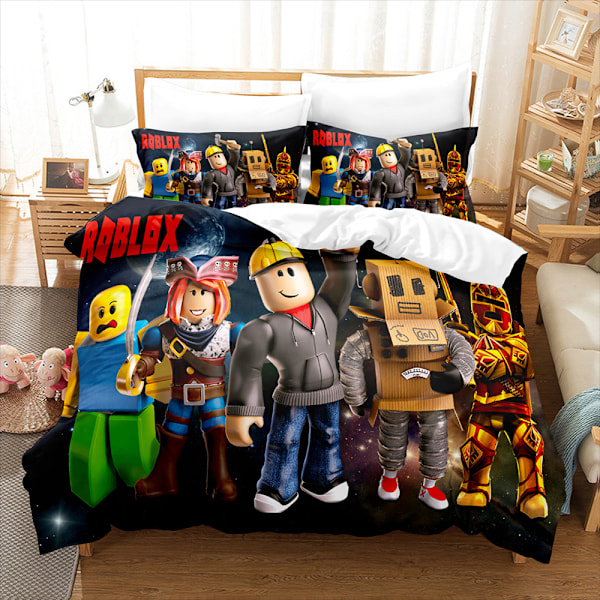 Minecraft My World 3D digitaaliprintti kolmiosainen setti pussilakana päiväpeite lakana tyynyliina vuodevaatteet 29 140*210