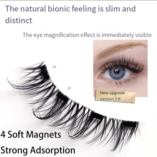 Återanvändbara magnetiska ögonfransar med applikator 52HB-4