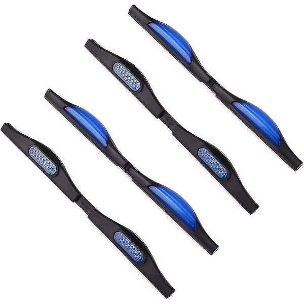 4 X Auton oven suojaus: Heijastava auton oven suojus, auton takapeilin oven reunasuoja - sininen + musta