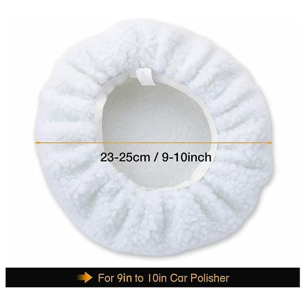 10 stk. 10 tommer Bonnet Polermaskine Poleringspude Polering Buffing Bil Buffer Vokser
