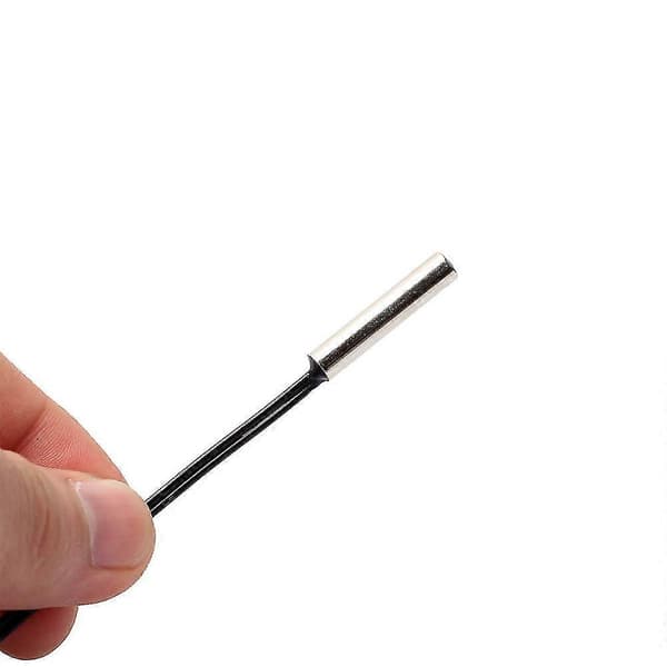 5 stk NTC 10k 1% 3435 Termistor Temperatursensor Sylinderprobe 0,5m Ledning