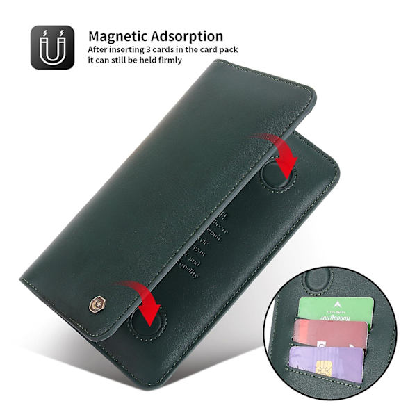 Pola Universal Dual Phone Horisontell Flip Case Dark Green