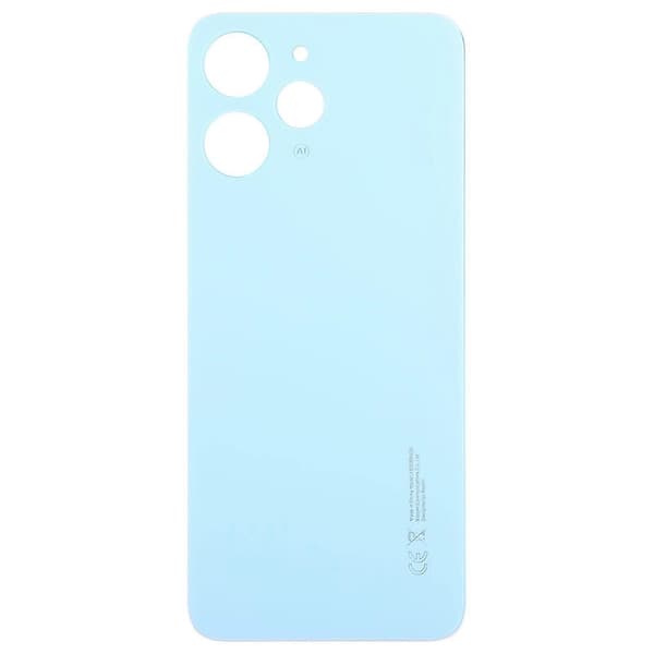 Batteridæksel af glasmateriale til Xiaomi Redmi 12 4G Blue