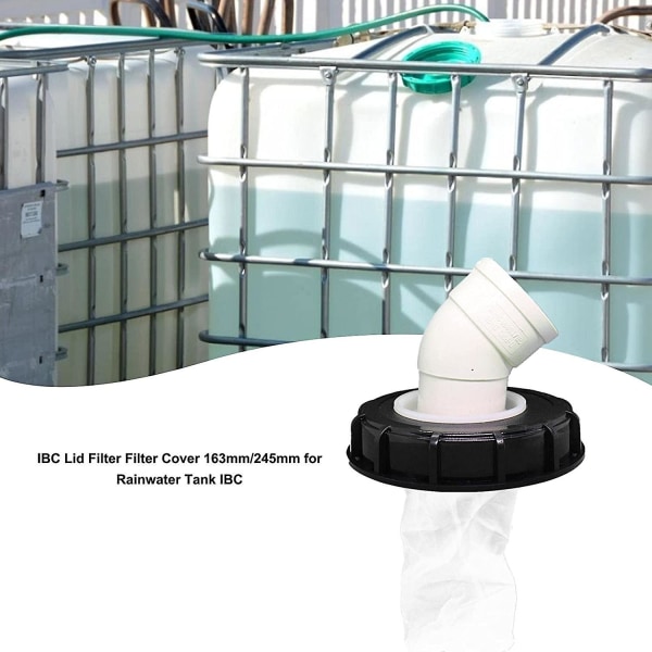 Ibc regnfilterdeksel, vaskbart nylon Ibc filter, Ibc lokk filterdeksel 163mm/245mm Ibc regntankfilter